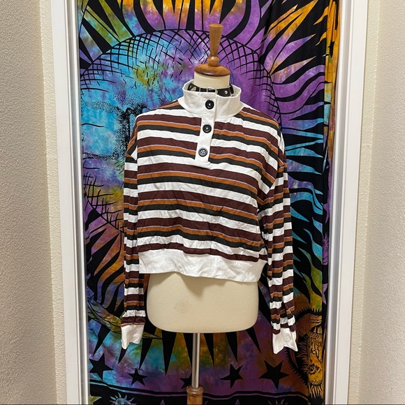 🌈 Striped amazing neck sweater top - Picture 2 of 11